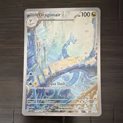 Pokemon Dragonair 181/165 Scarlet & Violet 151 Illustration Rare Holo - Image 1