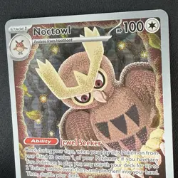 Pokemon TCG Noctowl SVP 141 Black Star Promo Stellar Crown ETB Exclusive NM - Image 1