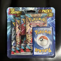 Pokemon TCG Lightning Set 4 Packs + 1 Bonus Card! Brand New/Sealed! ⚡ - Image 1