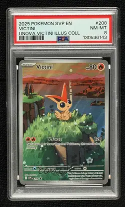 Full Art - Victini Pokemon Scarlet & Violet Black Star Promo CGC 8 - Image 1