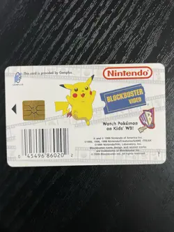 Nintendo Blockbuster Video Pokemon Snap Station Jigglypuff 1999 Collectors Card - Image 2