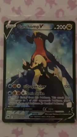 Pokemon TCG Garchomp V TG23/TG30 Swsh10: Astral Radiance Trainer Gallery Holo - Image 1