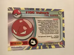 Voltorb #100 2000 Topps Pokemon TCG Blue Logo TV Animation Edition - Image 2