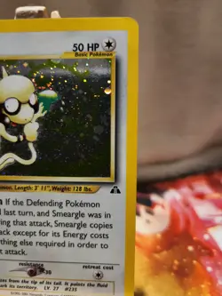 Pokemon TCG Smeargle Neo Discovery 11/75 Clean Swirl Holo Rare MP/HP - Image 4