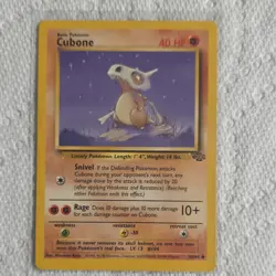 Wizards of the Coast Cubone Jungle Common Pokemon 40 HP 50/64 Regular - Image 1