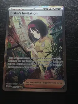 Pokemon TCG Erika's Invitation 203/165 SV 151 Special Illustration Rare Card - Image 1