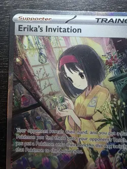 Pokemon TCG Erika's Invitation 203/165 SV 151 Special Illustration Rare Card - Image 2
