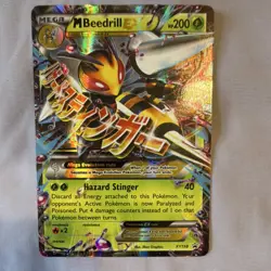 Pokemon M Beedrill EX Full Art Holo Promo Mega XY158 XY 200 HP TCG - Image 1