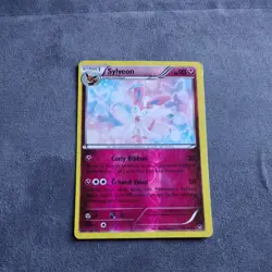 Pokemon Card TCG Sylveon 72/111 XY Furious Fists Cracked Ice Holo Rare 2014 - Image 1