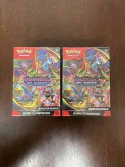 LOT OF 2 - Pokemon Mega Evolution Phantasmal Flames Booster Bundle Sealed - Image 1