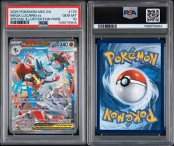 Pokemon 2025 Mega Lucario ex 179/132 SIR Mega Evolution English GEM MINT PSA 10 - Image 1