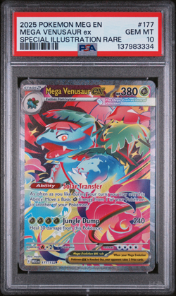 PSA 10 2025 POKEMON MEGA EVOLUTION SPECIAL ILLUSTRATION RARE MEGA VENUSAUR EX - Image 1