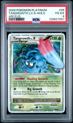 2009 POKEMON PLATINUM ARCEUS #99 TANGROWTH LV.X-HOLO ARCEUS - Image 1