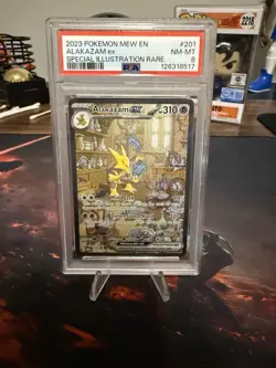 Pokemon Alakazam EX TCG Card 201/165 Sir Scarlet & Violet 151 PSA 8 - Image 1