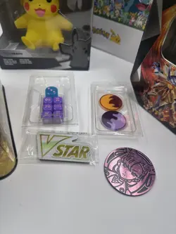 Pokemon Empty Tin Lot Lunch box coin pikachu puzzle cards foil ex collectible - Image 3
