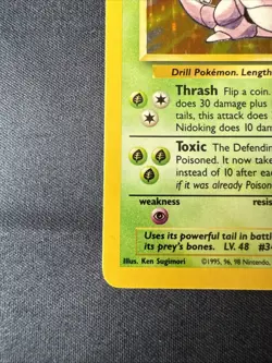 Pokemon Nidoking Holo Shadowless Base Set 11/102 NM 1999 WOTC Rare Vintage - Image 5