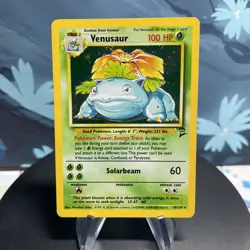 Pokemon Venusaur 18/130 Base Set 2 Holo MP - Image 1