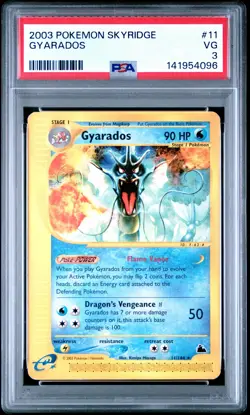 2003 POKEMON SKYRIDGE #11 GYARADOS PSA 3 - Image 1