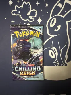 Pokemon Chilling Reign Factory Sealed Booster Pack 1 Pack - Image 1