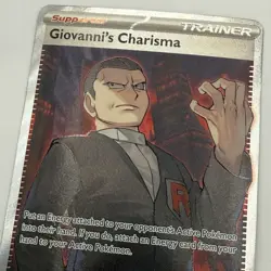 Pokemon TCG Giovanni's Charisma 197/165 LP Ultra Rare SV: Scarlet & Violet 151 - Image 1