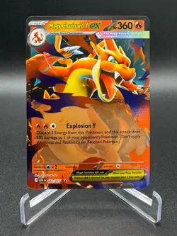 Mega Charizard Y EX 22/217 Ascended Heroes Double Rare Holo Pokemon TCG 2026 NM - Image 1