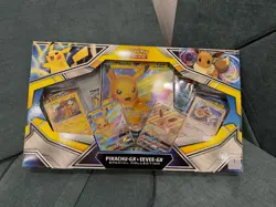 #1 Pokemon Pikachu GX & Eevee GX Special Collection Box SEALED PSA 10 Contender - Image 1