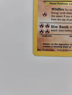 Pokemon TCG Moltres 12/62 Fossil Holo Rare 1999 MP-HP - Image 5