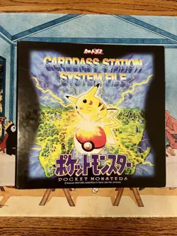 Pokemon Carddass Station System File Japanese Vintage Binder Pikachu Charizard - Image 1