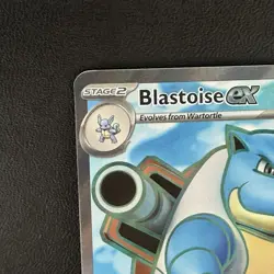 Pokemon TCG Blastoise ex 184/165 NM Scarlet & Violet 151 Rare Full Art Holo - Image 5