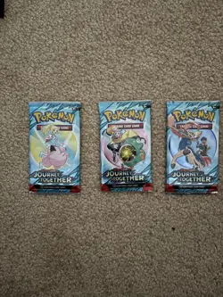 Pokemon Scarlet & Violet Journey Together Booster Pack Set of 3 - Image 1
