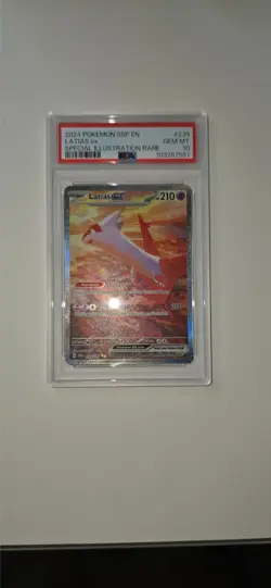 Pokemon TCG Latias ex 239/191 Sv08: Surging Sparks SIR PSA 10 GEM MT - Image 3