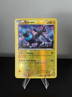 Zekrom | Pokemon TCG Card | Reverse Holo Rare | Legendary Treasures | 51/113 MP - Image 1