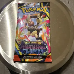 POKEMON MEGA EVOLUTION Phantasmal Flames Booster Pack WEIGHTED HEAVY 23 WOW!!! - Image 1