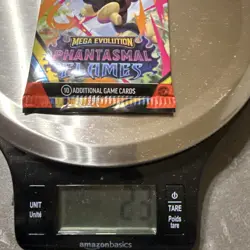 POKEMON MEGA EVOLUTION Phantasmal Flames Booster Pack WEIGHTED HEAVY 23 WOW!!! - Image 3