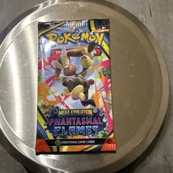 POKEMON MEGA EVOLUTION Phantasmal Flames Booster Pack WEIGHTED HEAVY 23 WOW!!! - Image 4
