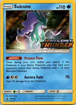 Suicune - SM149 (Prerelease) SM149 Holofoil Promo Sun & Moon Promo Pokemon NM - Image 1