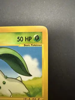 Chikorita 100/165 Expedition E-Series Reverse Holo WOTC Pokemon E-Reader Card LP - Image 3