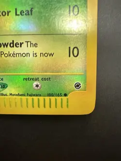 Chikorita 100/165 Expedition E-Series Reverse Holo WOTC Pokemon E-Reader Card LP - Image 5