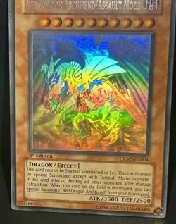 YuGiOh Red Dragon Archfiend/Assault Mode CRMS-EN004 1st Edition Ghost Rare LP 👻 - Image 2