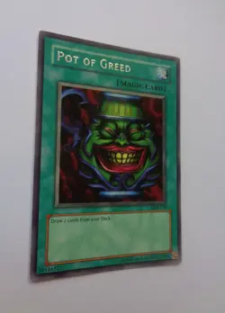 Pot of Greed LOB-119 (Silver Rare, Unlimited, Lightly Played / LP) Yugioh - Image 1