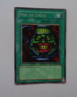 Pot of Greed LOB-119 (Silver Rare, Unlimited, Lightly Played / LP) Yugioh - Image 2