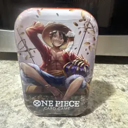 One Piece Card Game Tin Pack Set Vol. 2 - Luffy (OP-13) Factory Sealed - Image 1