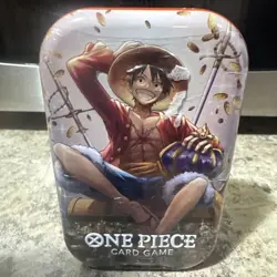 One Piece Card Game Tin Pack Set Vol. 2 - Luffy (OP-13) Factory Sealed - Image 3