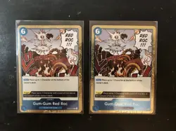 2x Gum-Gum Red Roc - OP04-056 Kingdom of Intrigue - One Piece TCG Foil - Image 1