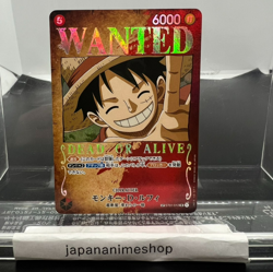 ONE PIECE Card Game Monkey D. Luffy ST01-012 SR SP Wanted Mighty Enemies - Image 1