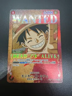 ONE PIECE Card Game Monkey D. Luffy ST01-012 SR SP Wanted Mighty Enemies - Image 3