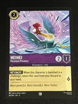 Disney Lorcana Winterspell Heihei - Persistent Presence 58/204 NM - Image 1