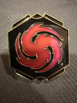 Lorcana TCG Whispers in the Well Promo Disney Pin: Amethyst Ink Symbol - Image 1