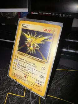 Pokemon Zapdos Base Set Holo Rare 016/102 90 HP Basic English Card - Image 1