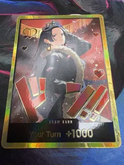 DON!! Card (Boa Hancock) (Gold) Extra Booster: One Piece Heroines Edition Foil - Image 1